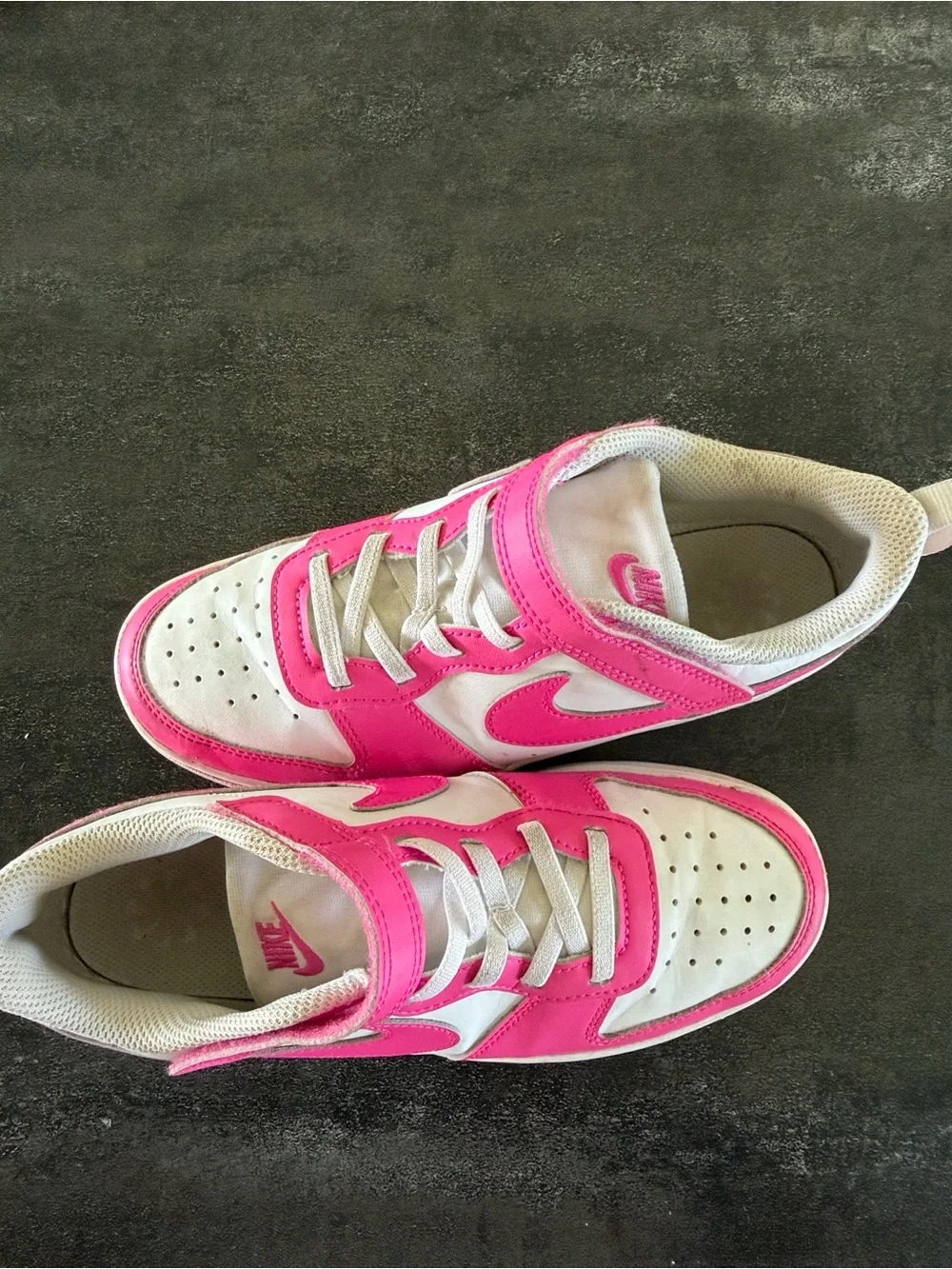 Nike Court Borough Low Recraft 3Y White Pink Kids Sneakers DV5457-123